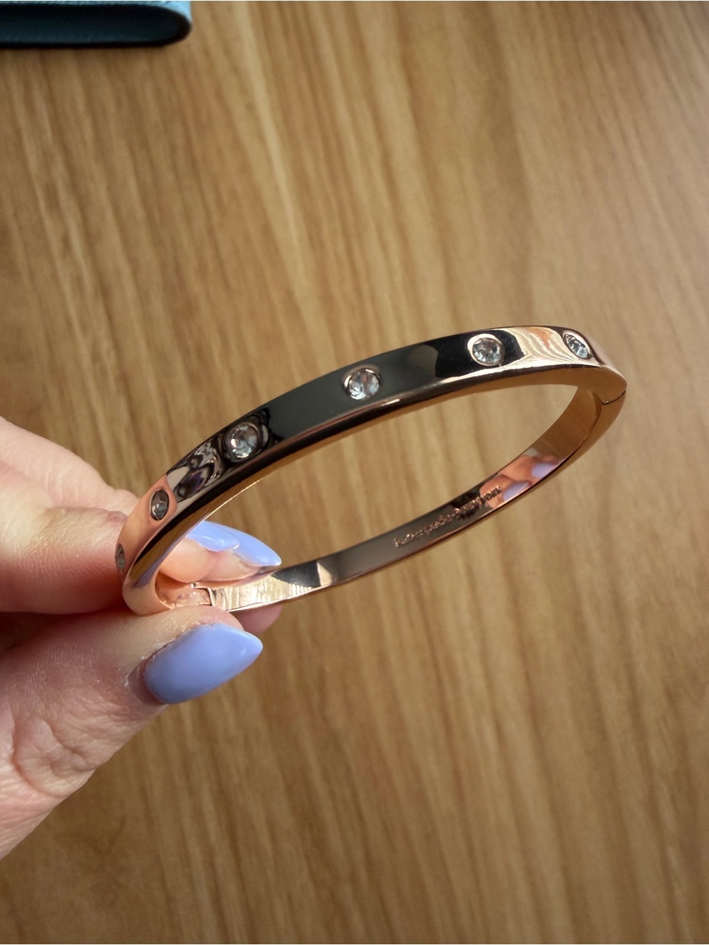 kate spade Rose Gold Crystal Bangle Bracelet